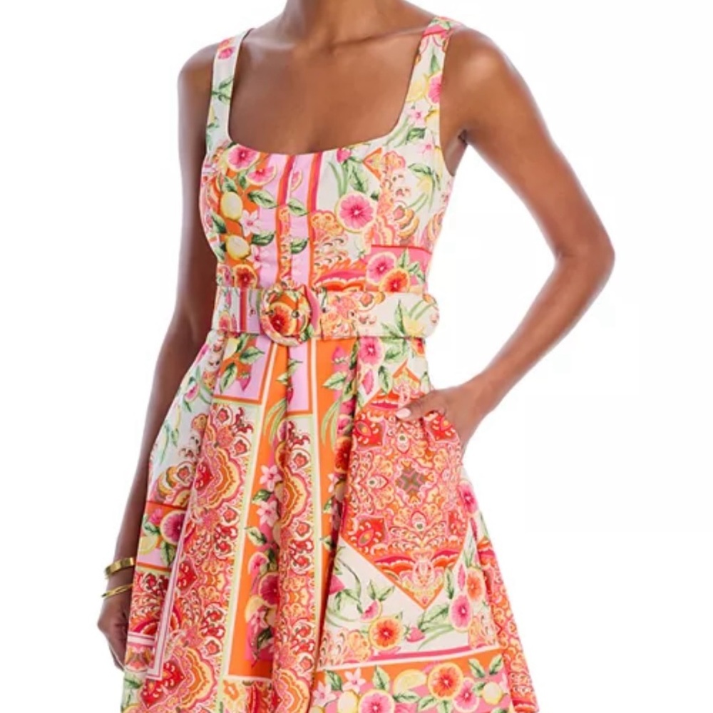 Aqua Fruit Tile Mini Dress-Exclusive NWT